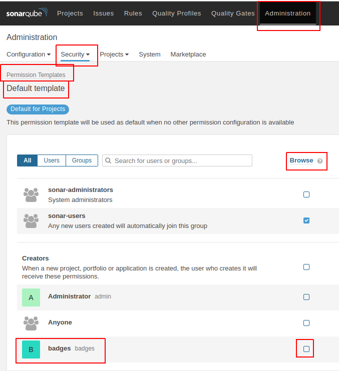 Project badges from private project into a private GitHub repository -  SonarQube - Sonar Community